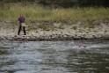 Uebung BF Taucher und Presse Koeln Zoobruecke Rhein P077